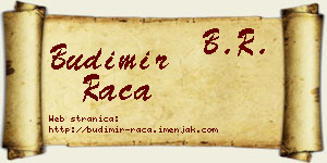 Budimir Raca vizit kartica